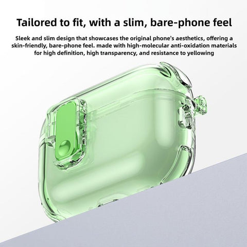 XDcase Transparent Silicone Automatic Pop-Up Earbud Case, For AirPods 5 / 4, For AirPods Pro 3, For AirPods Pro 2 / 1