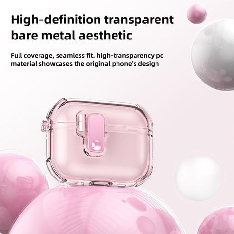 XDcase Transparent Silicone Automatic Pop-Up Earbud Case, For AirPods 5 / 4, For AirPods Pro 3, For AirPods Pro 2 / 1
