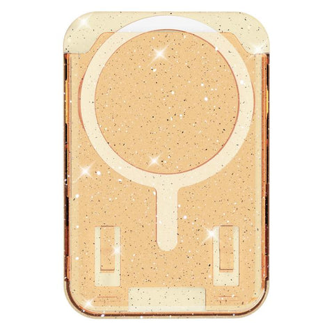 Glitter Clear Magnetic Phone Back Sticker Card Slots Bag