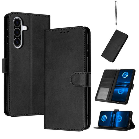 Solid Calf Texture Flip Leather Phone Case, For Samsung Galaxy A57 5G