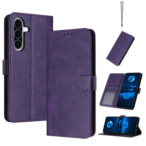 Solid Calf Texture Flip Leather Phone Case, For Samsung Galaxy A57 5G
