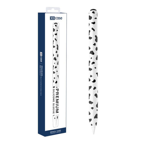 XDcase Cow Print Silicone Protective Stylus Pen Sleeve, For Apple Pencil Pro / 2, For Apple Pencil USB-C / 3