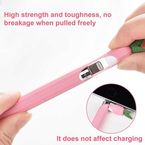XDcase Fruit & Veggie Anti-Slip Silicone Stylus Pen Sleeve, For Apple Pencil Pro / 2