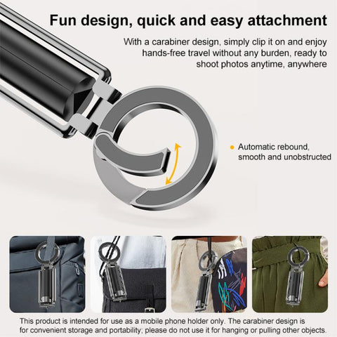 T38 Magnetic Selfie Travel Phone Holder