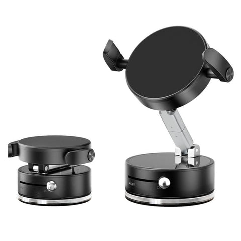 A9 Pro Foldable Clamp-type Nano Vacuum Magnetic 360-degree Rotation Car Phone Holder, A9 Pro (Black), A9 Pro (White)