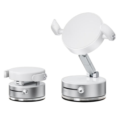 A9 Pro Foldable Clamp-type Nano Vacuum Magnetic 360-degree Rotation Car Phone Holder, A9 Pro (Black), A9 Pro (White)