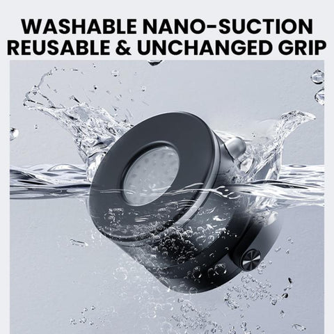 A9 Pro Foldable Clamp-type Nano Vacuum Magnetic 360-degree Rotation Car Phone Holder, A9 Pro (Black), A9 Pro (White)