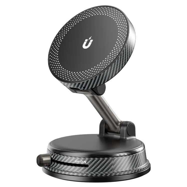 A14 Foldable Vacuum Strong Magnetic Car Wireless Charger Phone Holder, A14 (Black), A14 (Orange)
