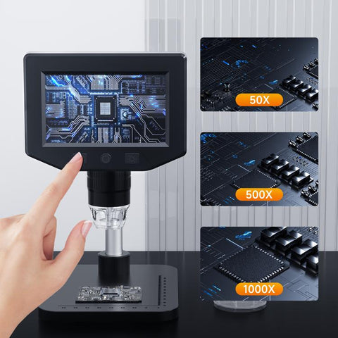 P220 4.3 inch 200W Pixel 1000x HD Microscope
