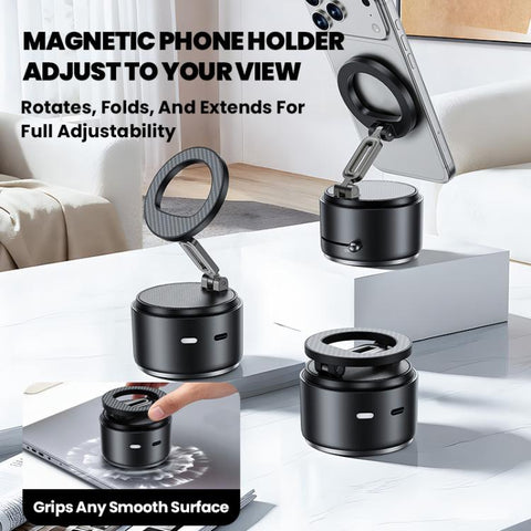 A5 Multifunctional Magnetic Phone Holder Bluetooth Speaker, A5 (Black), A5 (Dark Blue)