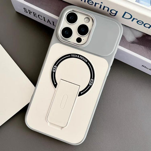 Skin-Feel TPU Hybrid PC Magnetic Phone Case with Kickstand, For iPhone 15, For iPhone 14, For iPhone 14 Pro, For iPhone 14 Pro Max, For iPhone 13 Pro Max, For iPhone 13 Pro, For iPhone 13