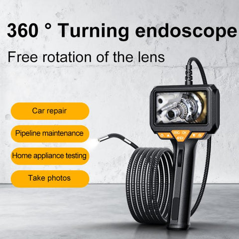 P330 4.3 inch HD Screen 360 Degrees Rotating Industrial Endoscope, Single Lens 8mm / 1m Snake Tube, Single Lens 6mm / 1m Snake Tube, Single Lens 6mm / 1.5m Snake Tube
