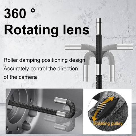 P330 4.3 inch HD Screen 360 Degrees Rotating Industrial Endoscope, Single Lens 8mm / 1m Snake Tube, Single Lens 6mm / 1m Snake Tube, Single Lens 6mm / 1.5m Snake Tube