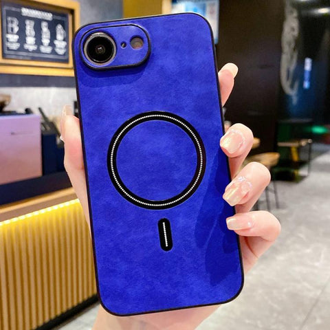 Lambskin Faux Leather Magnetic Phone Case, For iPhone 18 Pro, For iPhone 18 Pro Max, For iPhone 17e / 16e, For iPhone 17 Pro Max, For iPhone 17 Pro, For iPhone 17, For iPhone Air, For iPhone 16 Pro Max
