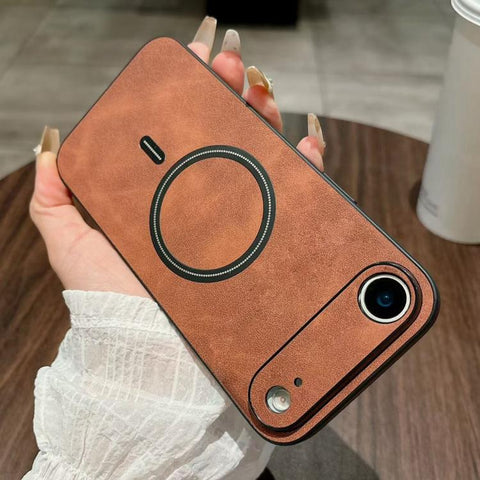 Lambskin Faux Leather Magnetic Phone Case, For iPhone 18 Pro, For iPhone 18 Pro Max, For iPhone 17e / 16e, For iPhone 17 Pro Max, For iPhone 17 Pro, For iPhone 17, For iPhone Air, For iPhone 16 Pro Max