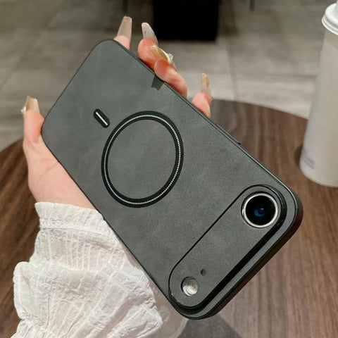 Lambskin Faux Leather Magnetic Phone Case, For iPhone 18 Pro, For iPhone 18 Pro Max, For iPhone 17e / 16e, For iPhone 17 Pro Max, For iPhone 17 Pro, For iPhone 17, For iPhone Air, For iPhone 16 Pro Max