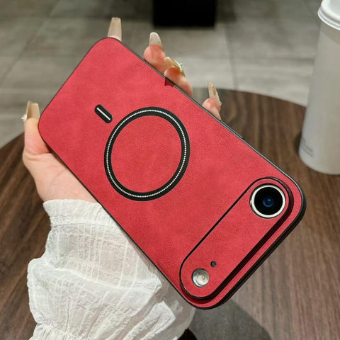 Lambskin Faux Leather Magnetic Phone Case, For iPhone 18 Pro, For iPhone 18 Pro Max, For iPhone 17e / 16e, For iPhone 17 Pro Max, For iPhone 17 Pro, For iPhone 17, For iPhone Air, For iPhone 16 Pro Max