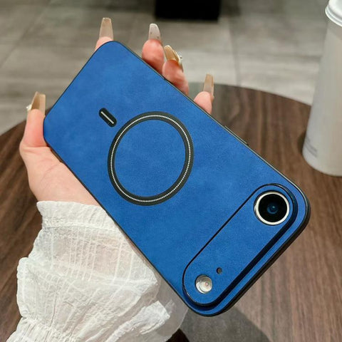 Lambskin Faux Leather Magnetic Phone Case, For iPhone 18 Pro, For iPhone 18 Pro Max, For iPhone 17e / 16e, For iPhone 17 Pro Max, For iPhone 17 Pro, For iPhone 17, For iPhone Air, For iPhone 16 Pro Max