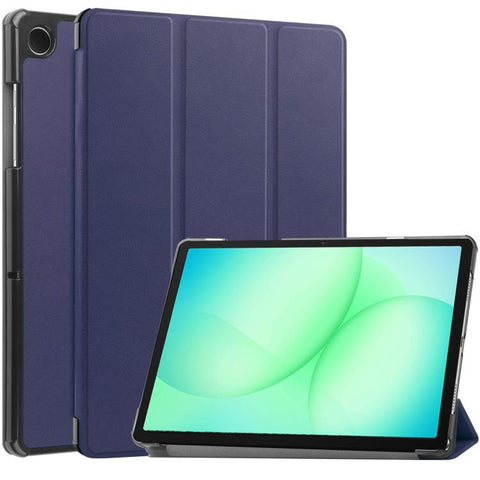 Custer Pure Color 3-Fold Holder Smart Leather Tablet Case, For Samsung Galaxy Tab A11+