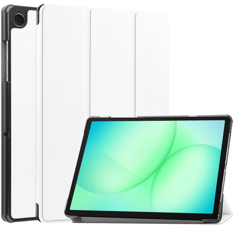 Custer Pure Color 3-Fold Holder Smart Leather Tablet Case, For Samsung Galaxy Tab A11+