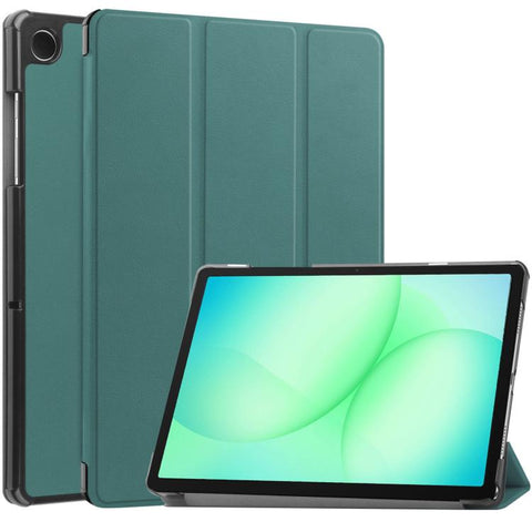 Custer Pure Color 3-Fold Holder Smart Leather Tablet Case, For Samsung Galaxy Tab A11+