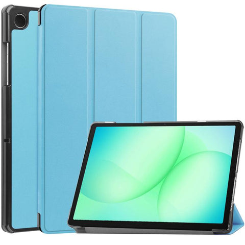 Custer Pure Color 3-Fold Holder Smart Leather Tablet Case, For Samsung Galaxy Tab A11+