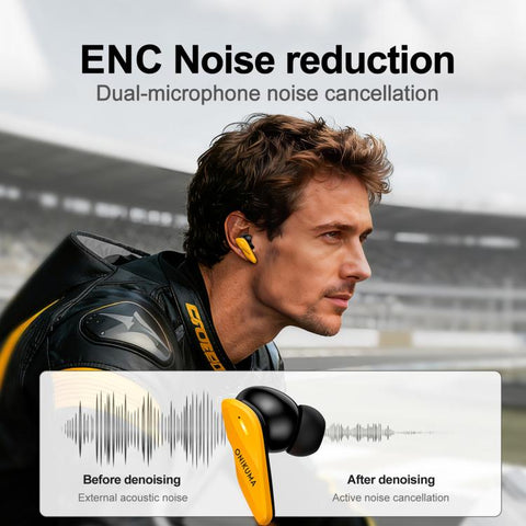ONIKUMA TX616 ENC Dual Microphone Noise Reduction Triple-mode Wireless Bluetooth Earphone, TX616