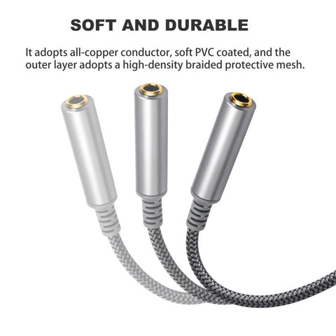 6.35mm 1/4 inch TRS Male to Female Stereo Extension Cable, 2m, 3m, 4.5m, 6m
