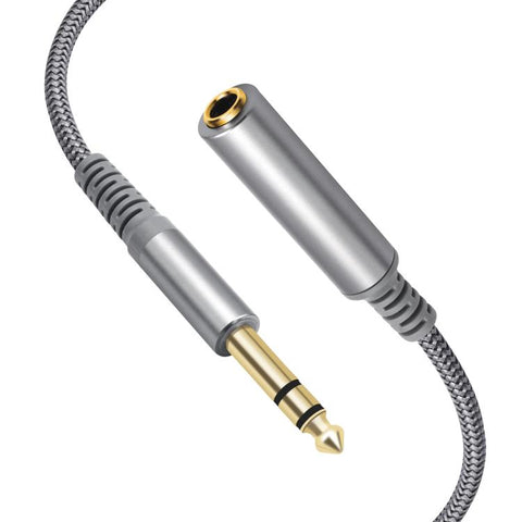 6.35mm 1/4 inch TRS Male to Female Stereo Extension Cable, 2m, 3m, 4.5m, 6m