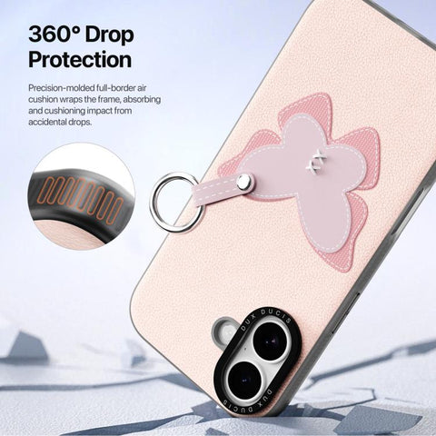 DUX DUCIS LUVY Series Phone Case with Finger Ring Buckle, For iPhone 17 Pro Max, For iPhone 17 Pro, For iPhone 17