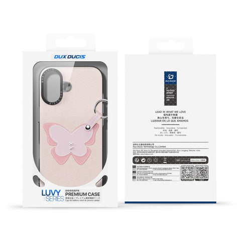 DUX DUCIS LUVY Series Phone Case with Finger Ring Buckle, For iPhone 17 Pro Max, For iPhone 17 Pro, For iPhone 17