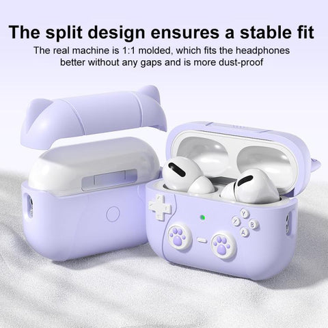 XDcase Retro Cat Cartoon Silicone Earbuds Case, For AirPods 5 / 4, For AirPods Pro 3, For AirPods Pro 2