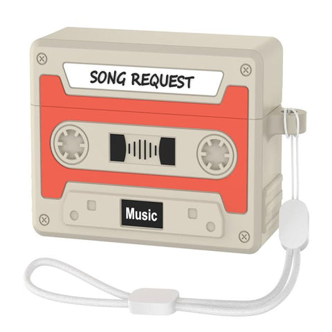 XDcase Retro Cassette Style Silicone Earbuds Case, For AirPods 5 / 4, For AirPods Pro 3, For AirPods Pro 2