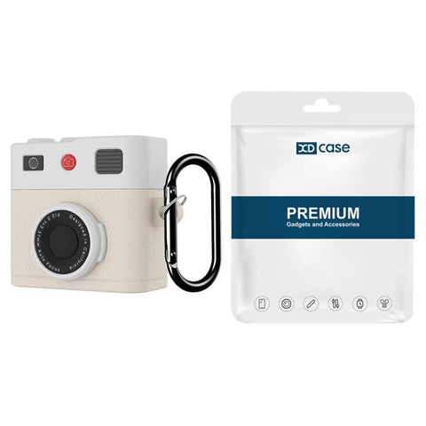 XDcase Retro Camera Style Silicone Earbuds Case, For AirPods 5 / 4, For AirPods Pro 3, For AirPods Pro 2