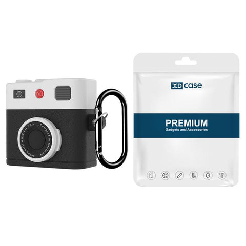 XDcase Retro Camera Style Silicone Earbuds Case, For AirPods 5 / 4, For AirPods Pro 3, For AirPods Pro 2