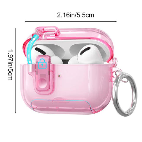 XDcase Clear TPU Auto Pop-Up Earbud Case with Holder, For AirPods 5 / 4, For AirPods Pro 3, For AirPods Pro 2