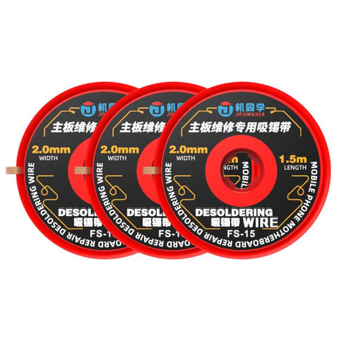 JTX FS-15 1.5M 2.0mm Desoldering Wire Set, JTX FS-15