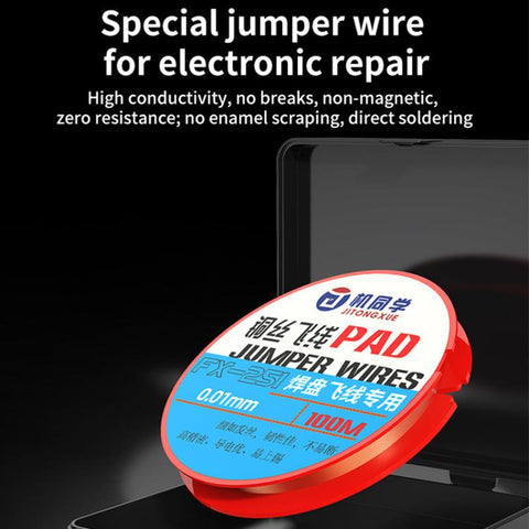 JTX FX Series Special-Purpose Jumper Wire, FX-251 0.01mm, FX-252 0.02mm, FX-254 0.0044mm