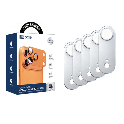 XDcase 5pcs Titanium Alloy Hollow Camera Lens Protector, For iPhone Air