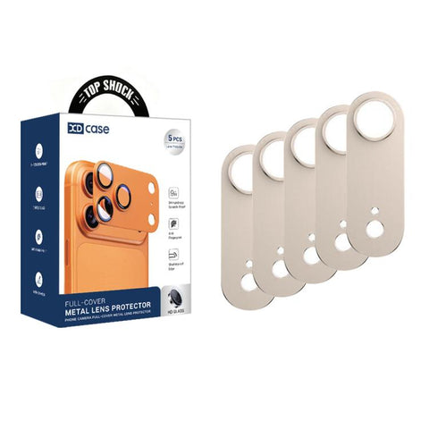 XDcase 5pcs Titanium Alloy Hollow Camera Lens Protector, For iPhone Air