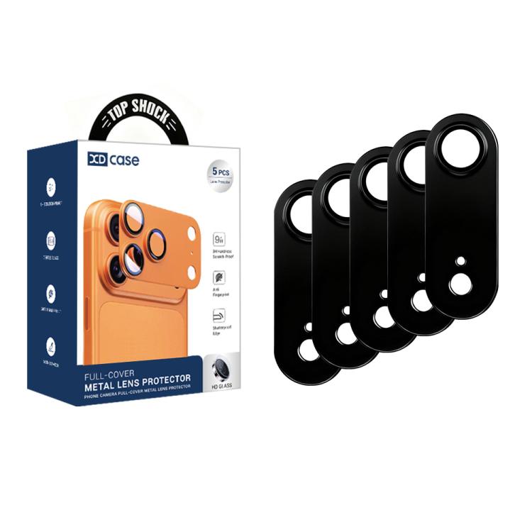 XDcase 5pcs Armor Full-Coverage Frosted Metal Camera Lens Ring Film, For iPhone Air