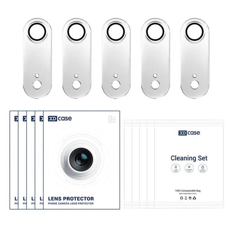 XDcase 5pcs Armor Full-Coverage Frosted Metal Camera Lens Ring Film, For iPhone Air