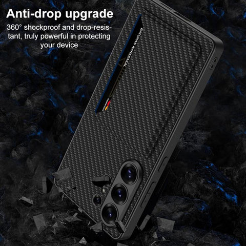GKK Ultra-thin Leather Card Slots Phone Case With Magnetic Holder, For Samsung Galaxy S26 Ultra 5G