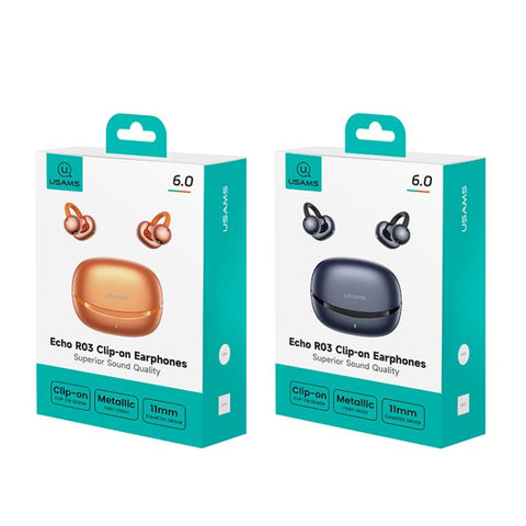 USAMS Echo R03 Clip-On Wireless Earphones