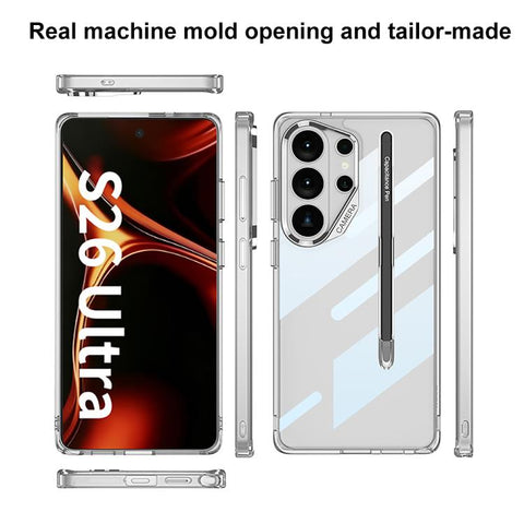 GKK Space Series Airbag Full Coverage Phone Case with Pen Slot & Stylus, For Samsung Galaxy S26 Ultra 5G