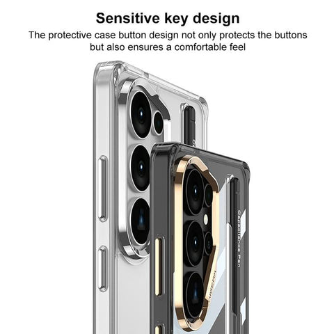 GKK Space Series Airbag Full Coverage Phone Case with Pen Slot & Stylus, For Samsung Galaxy S26 Ultra 5G