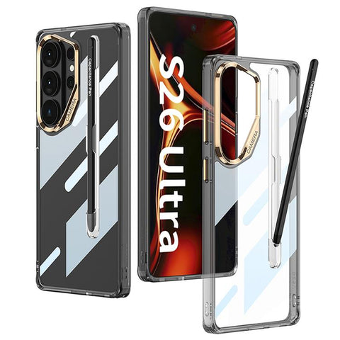 GKK Space Series Airbag Full Coverage Phone Case with Pen Slot & Stylus, For Samsung Galaxy S26 Ultra 5G