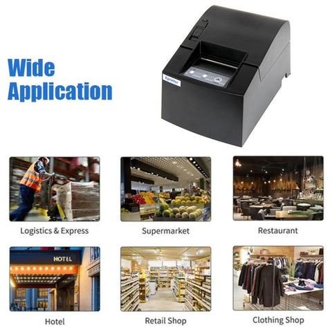Xprinter XP-58IIIK 58mm Thermal Receipt Printer, USB, Parallel Port, 25 Pin to 9 Pin Serial Port