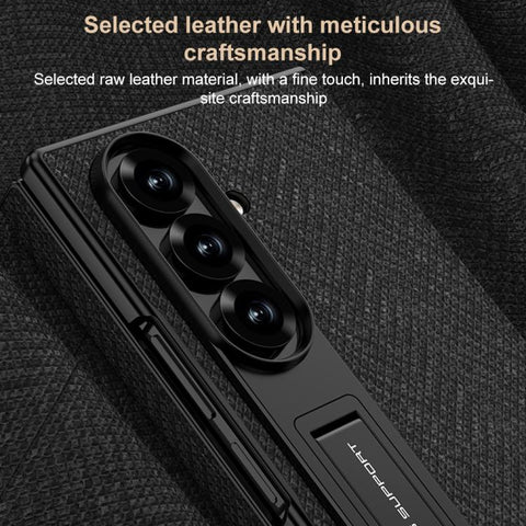 GKK Full Coverage Magnetic Flip Phone Case with All Purpose Holder, For Samsung Galaxy Z TriFold