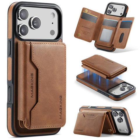 MAGKING K3 Series MagSafe RFID K3 Pro Card Bag Detachable Phone Case, For iPhone 18 Pro / 17 Pro, For iPhone 18 Pro Max / 17 Pro Max, For iPhone Air